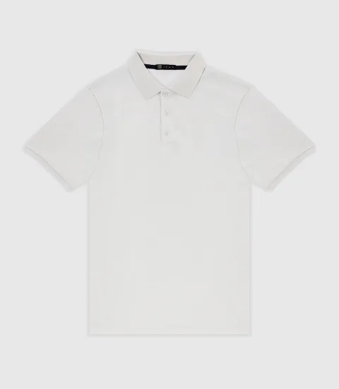 IZAC - Polo en maille piquée blanche