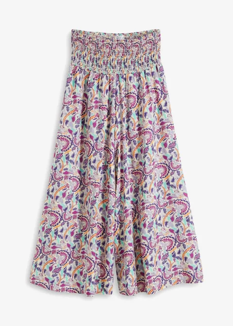 Pantalon palazzo en viscose fluide