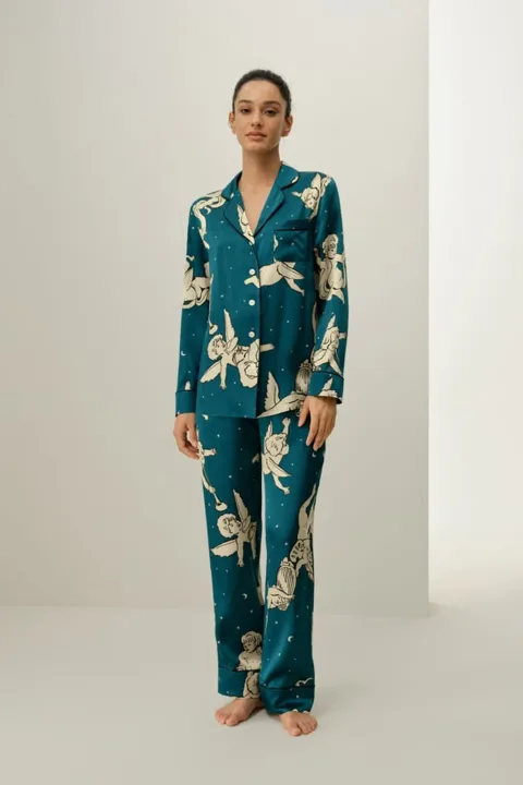 LILYSILK Ensemble Pyjama En Soie Gémeaux Poches Latérales Soie De Haute Qualité Gémeaux Xl