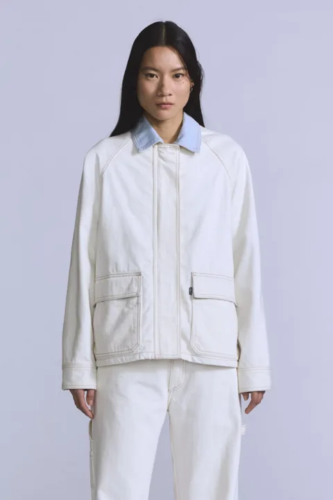 Levi's Veste Chore Doublée - Femme - Blanc / Blue Ecru Foam - XS