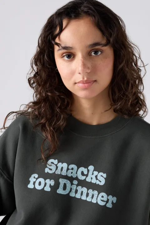Levi's Sweat Shirt Col Rond Graphique Vintage - Femme - Rose / Coral Blush - XS