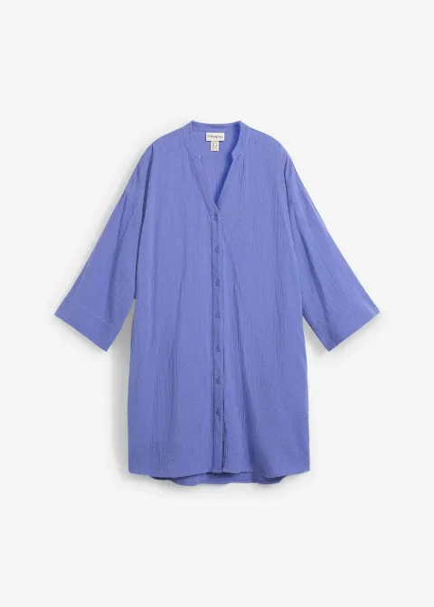 Robe blouse en gaze de coton
