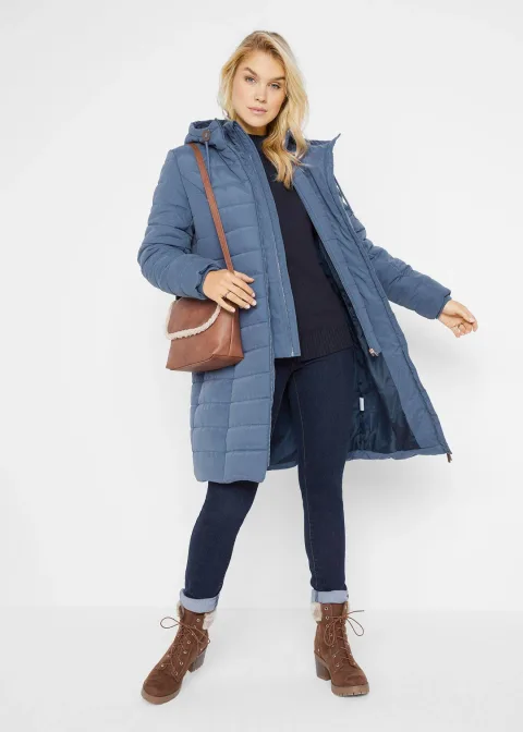 Doudoune longue, style 2 en 1