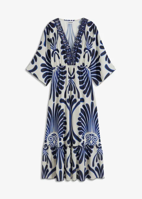 Robe longue en viscose fluide