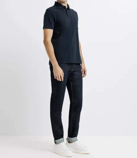 IZAC - Polo avec broderie marine