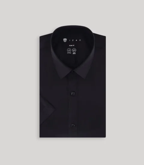 IZAC - Chemise ville unie noire