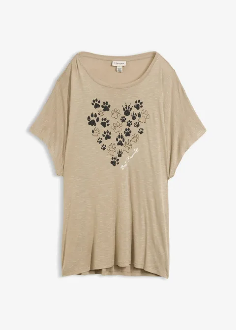 T-shirt en viscose fluide