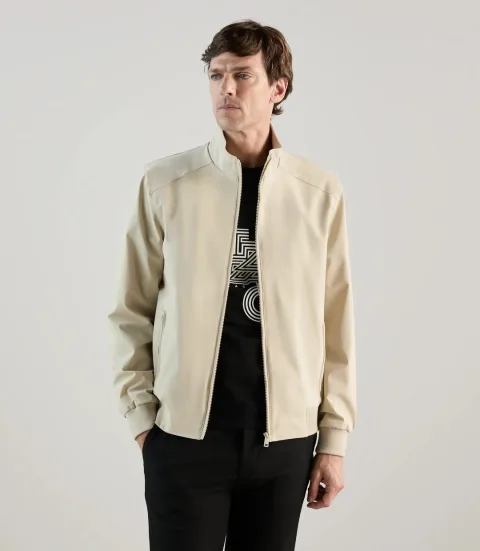 IZAC - Blouson col montant beige