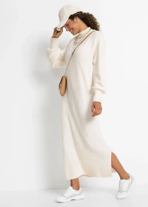 Robe midi oversize en maille