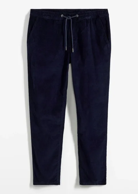 Pantalon jogger Regular en velours côtelé, droit