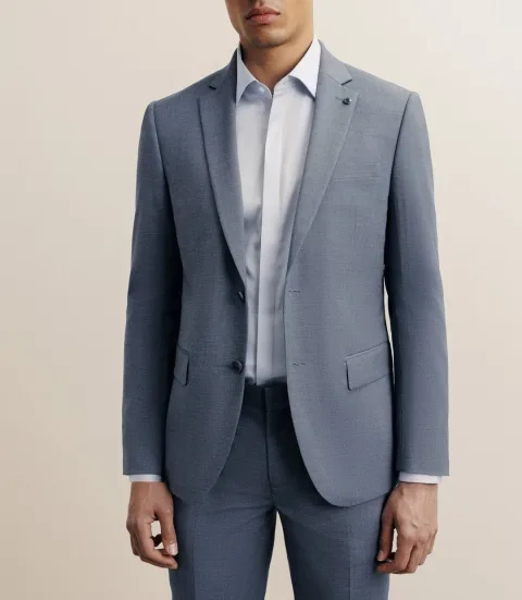 IZAC - Costume avec 2 boutons bleu ciel