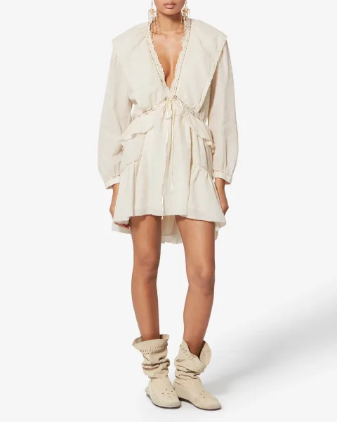 Robe Damya - Femme - Écru - Taille 42 - Marant Étoile