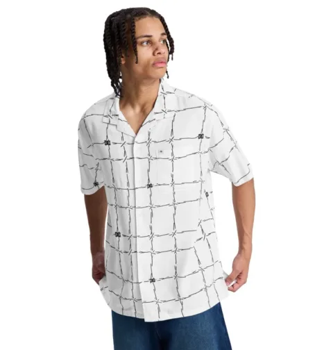 Wired Resort - Chemise manches courtes Blanc Homme