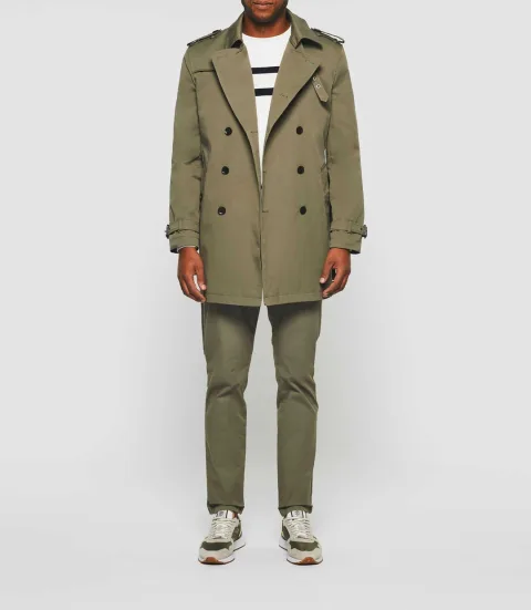 IZAC - Trench croisé kaki ''Hamilton''