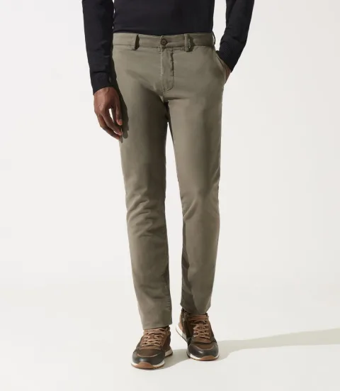 IZAC - Pantalon chino kaki VITALITE