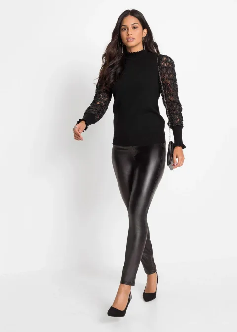 Pull doux à col roulé