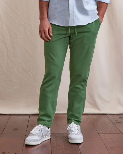 Pantalon en lin vert clair - DREUILLE