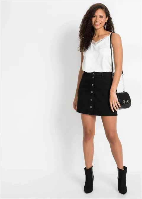 Jupe en jean extensible