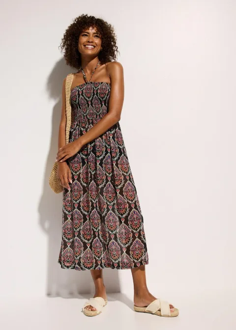 Robe de plage en crêpe