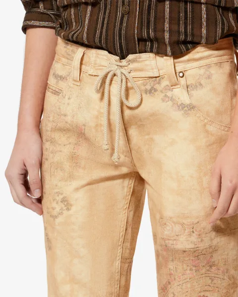 Pantalon Camila - Femme - Désert - Taille42 - Isabel Marant - Collection Été Femme - Nouvelle Collection Capsule La Riviera