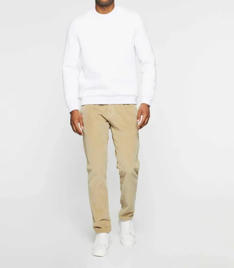 IZAC - Sweat col rond uni blanc SWBENJI