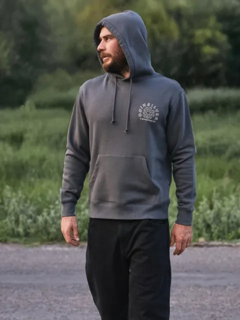 Salt Water Graphic - Sweat à capuche pour Homme Noir