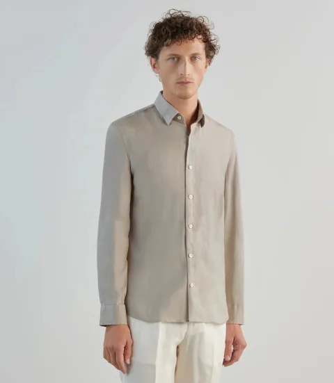 IZAC - Chemise 100% lin sable