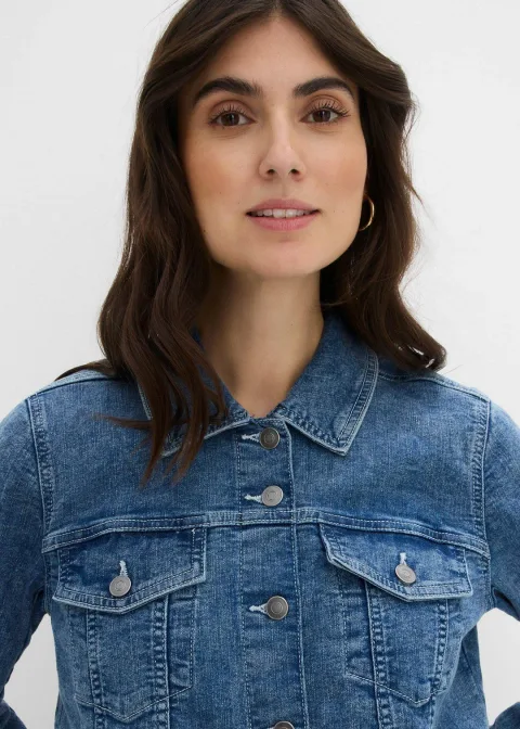 Veste en jean extensible, coupe boyfriend
