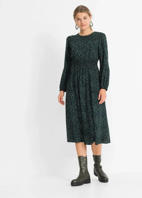 Robe midi à imprimé floral