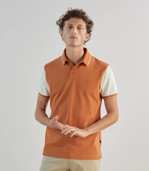 IZAC - Polo piqué orange
