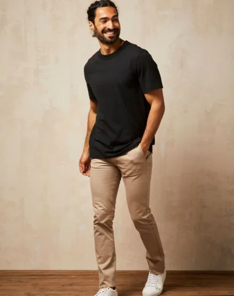 T-shirt en Coton BIO - Noir - Homme - Lemahieu