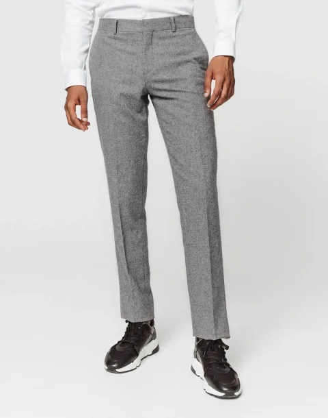 IZAC - Pantalon tweed gris clair