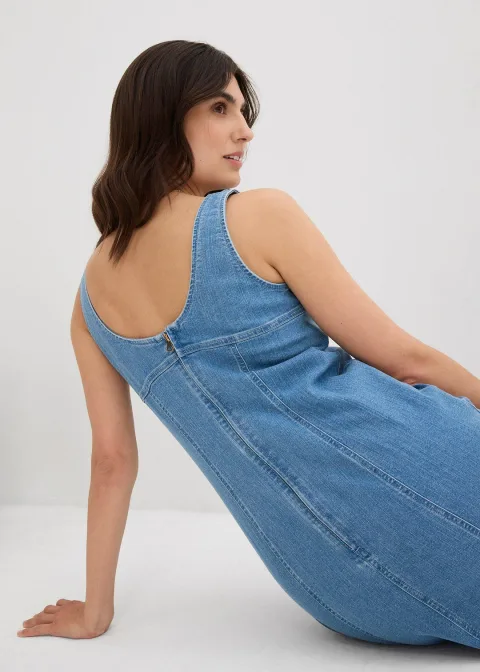 Robe en denim coton extensible
