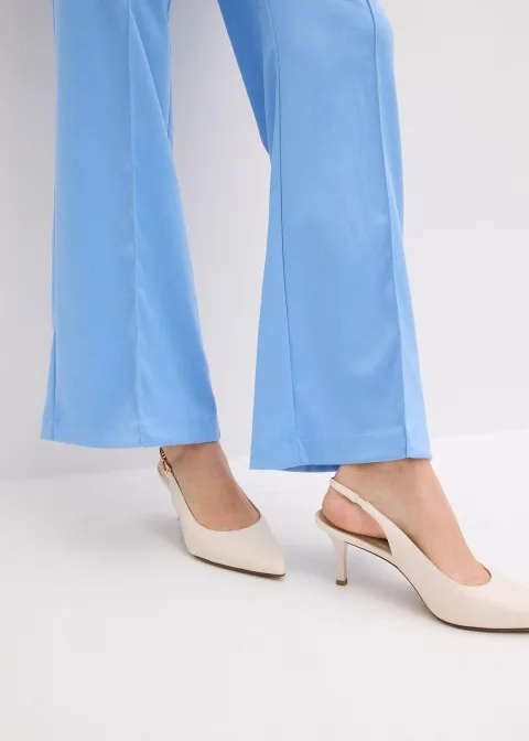 Pantalon de tailleur, jambe évasée