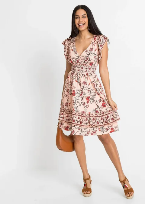 Robe en jersey à volants
