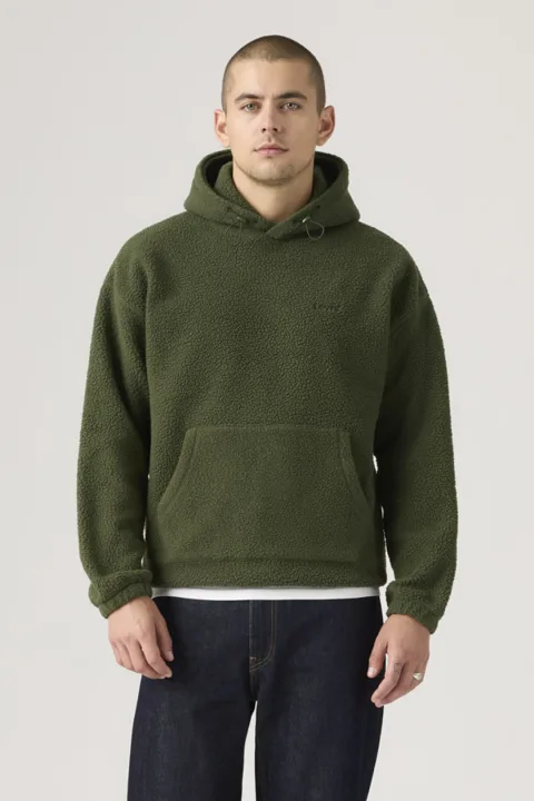 Levi's Sweat À Capuche Cozy Up - Homme - Vert / Duffel Bag - M
