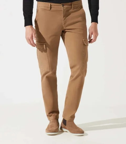 IZAC - Pantalon cargo camel VERSA