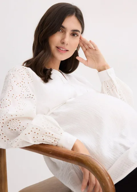 Blouse de grossesse en gaze de coton