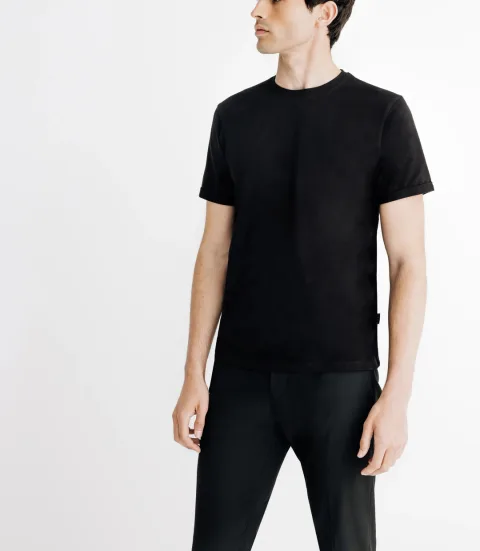 IZAC - T-shirt en jersey noir
