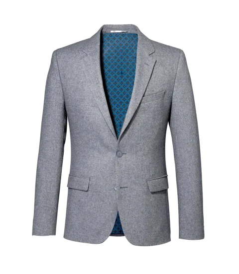 IZAC - Veste ville  en tweed gris ''Epatant''