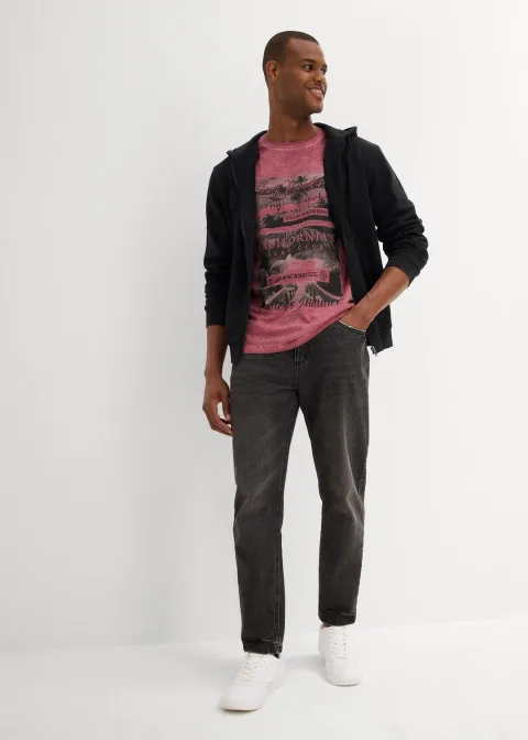 T-shirt aspect délavé en coton