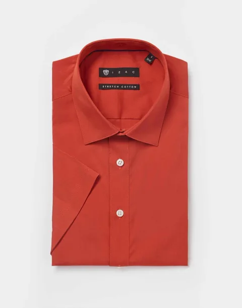 IZAC - Chemise Stretch Paprika