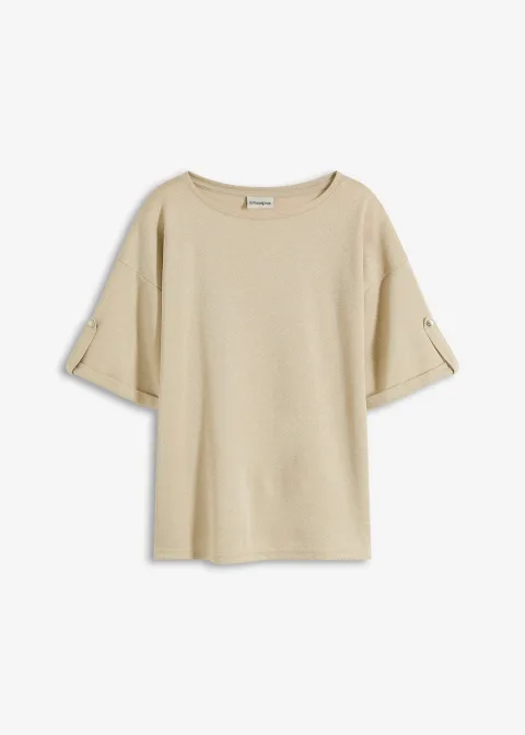 T-shirt brillant en viscose majoritaire