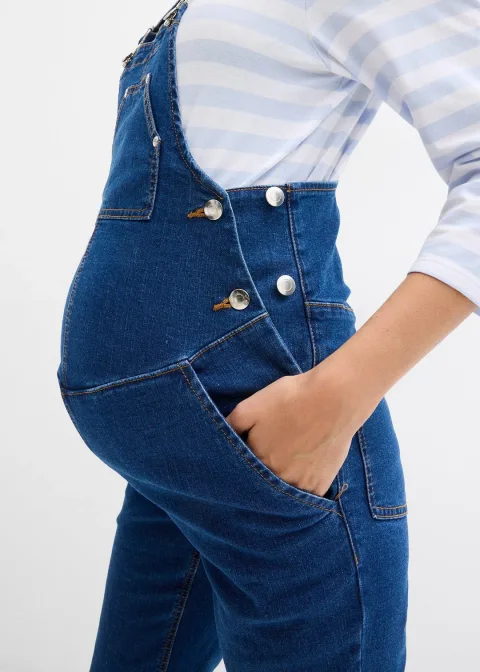 Salopette de grossesse à largeur ajustable, jambes droites