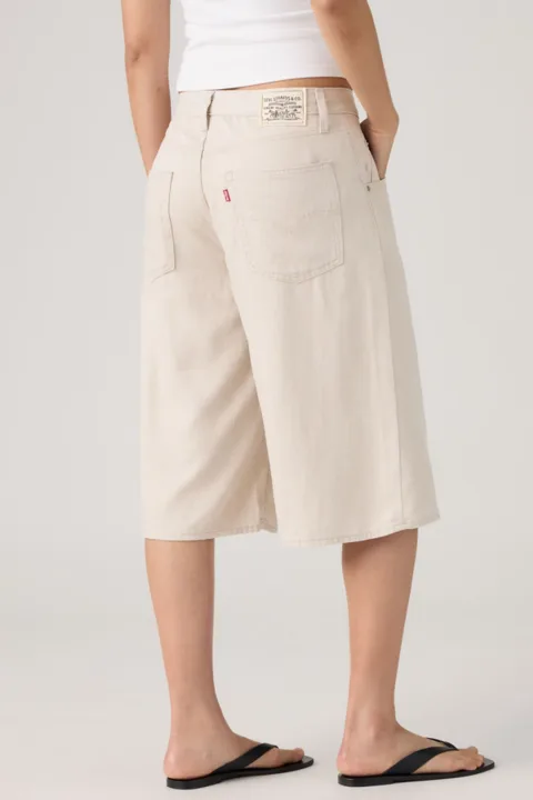 Levi's Short Long Super Baggy Lightweight - Femme - Gris / Crystal Gray - 32
