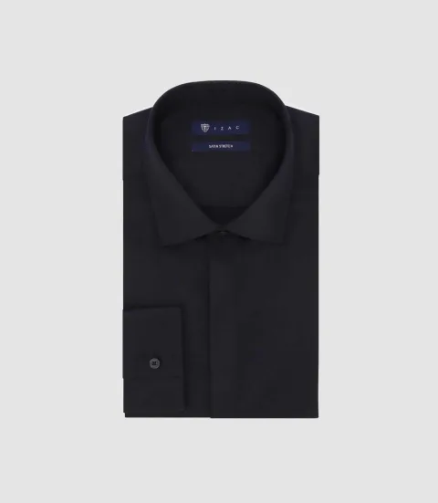 IZAC - Chemise ajustée noire