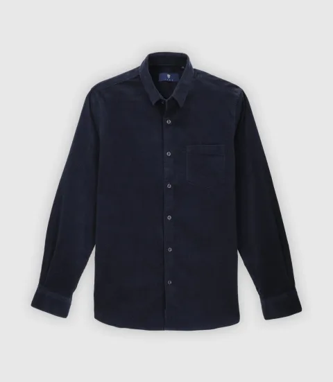 IZAC - Chemise en velours marine