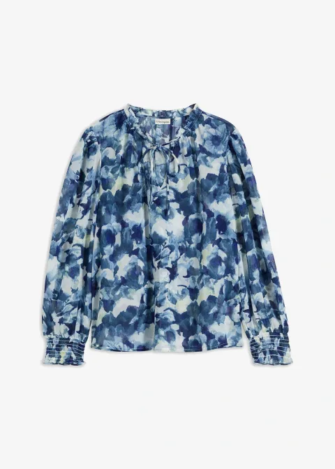 Blouse imprimée en mousseline