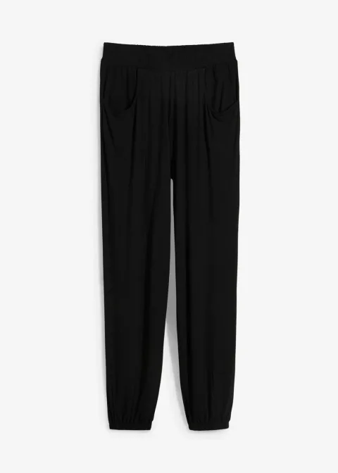 Pantalon en jersey à taille élastiquée