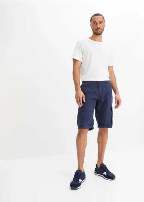 Bermuda cargo 100% coton, regular